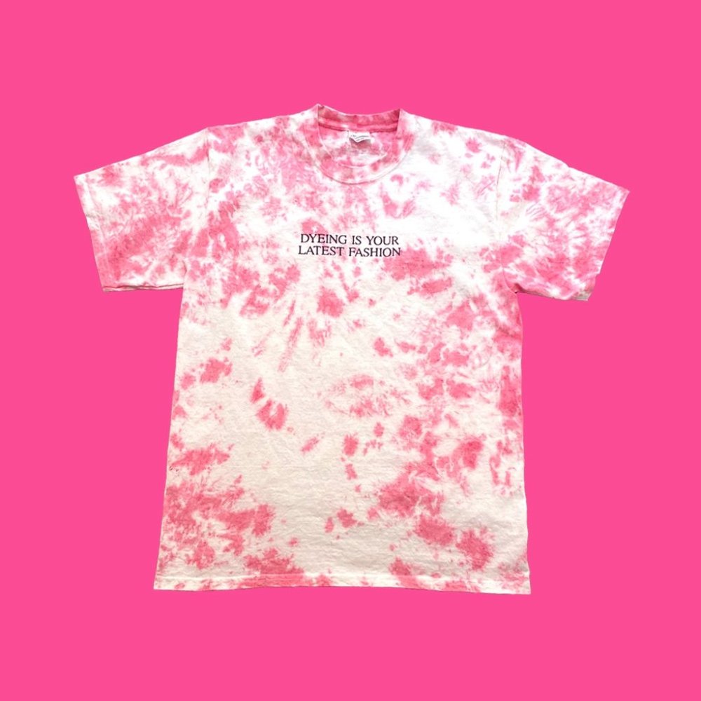 Dyeing Is Your Latest Fashion - Fuchsia Tie Dye T-Shirt